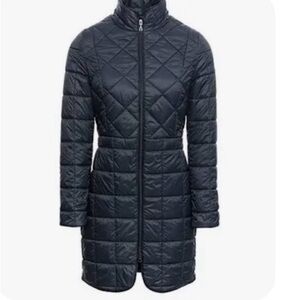 Women's Black Quilted Coat